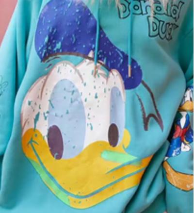 送给女儿超可爱的唐老鸭联名卫衣——妖精的口袋