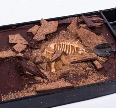 小众又高级的礼物：恐龙化石考古巧克力